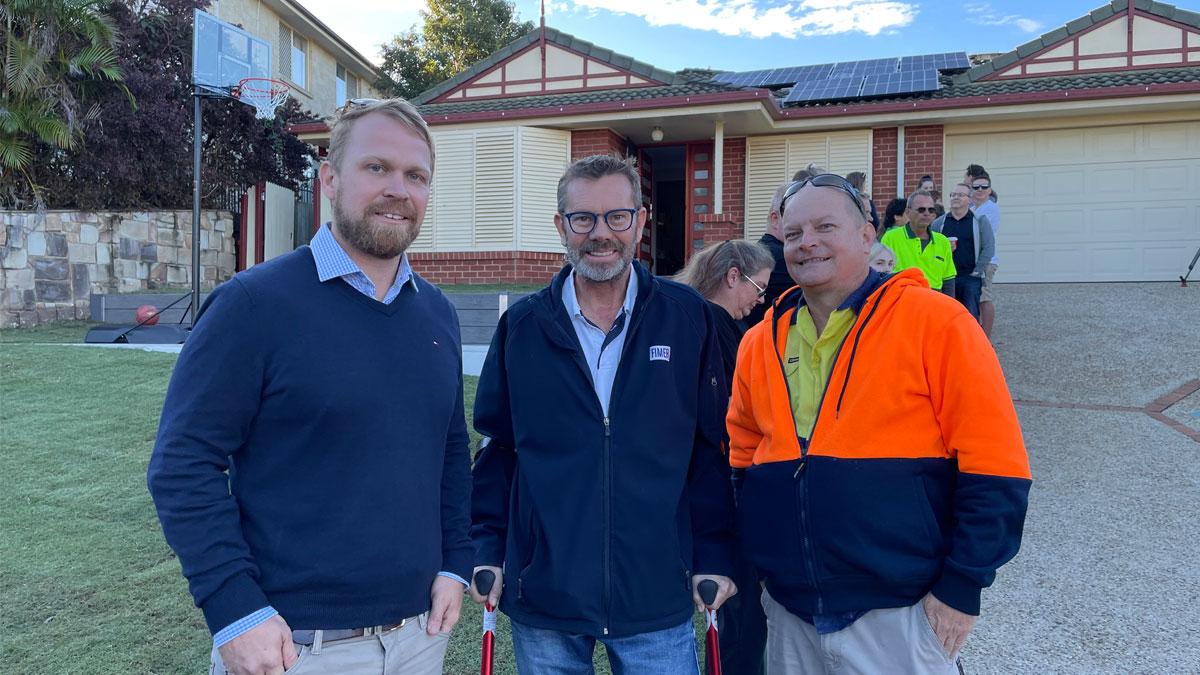 Tim Weir, Michael Donelly and Brian Nowakowski at Ollies House